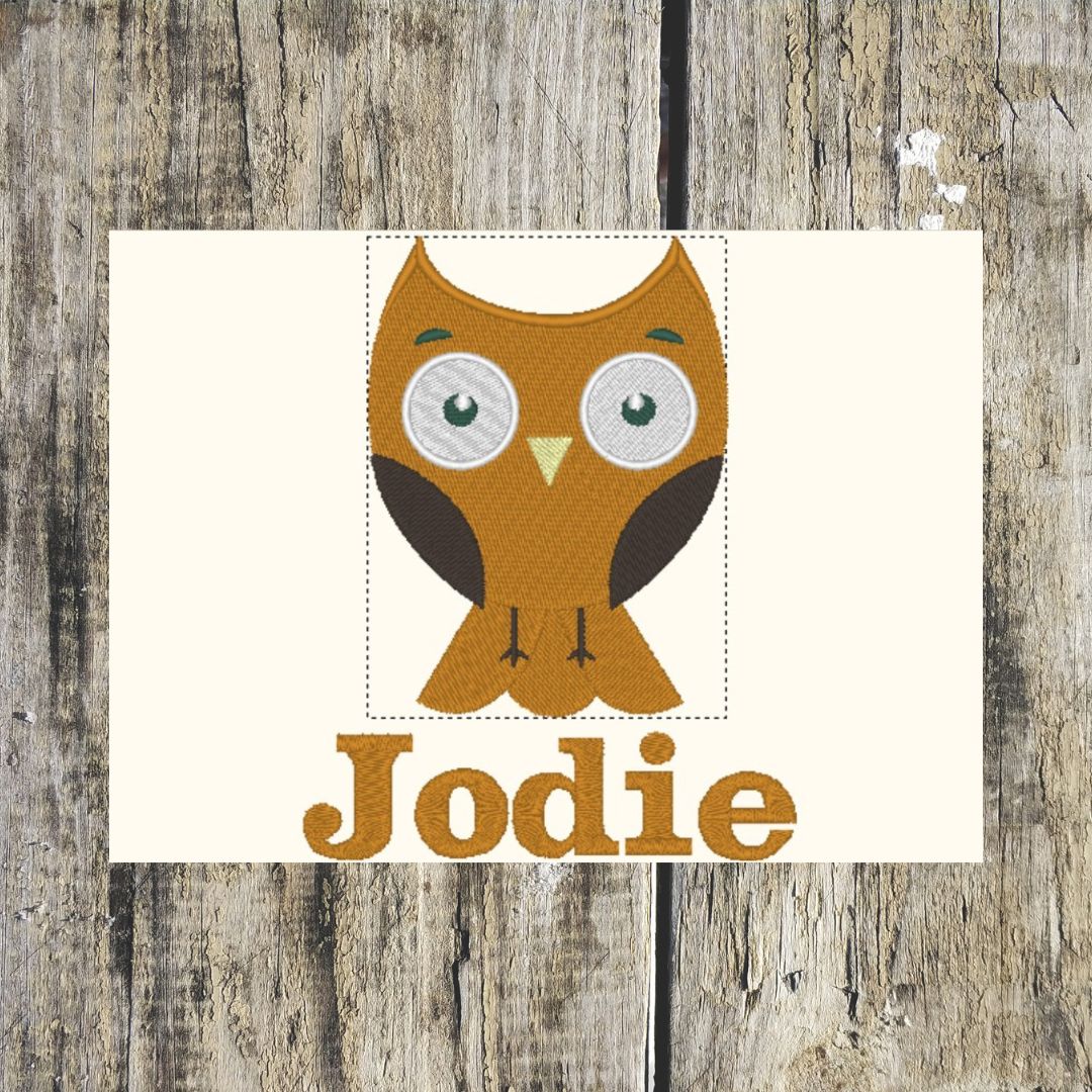 This gorgeous owl design, can be personalised with a single name and can then be embroidered onto hand towels, bath towels, bath sheets and hooded towels.