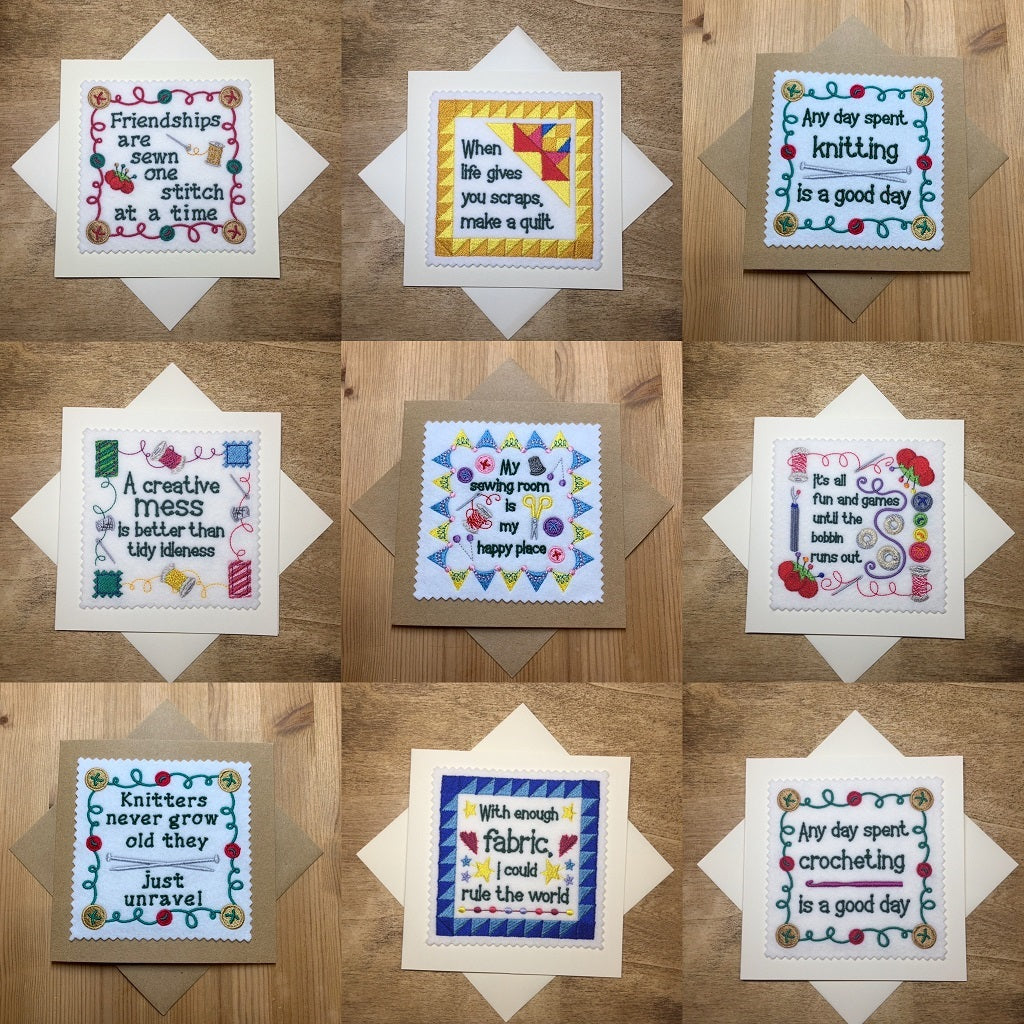 These cards are perfect for a friend or member of the family that loves to craft & create, once gifted these cards are the perfect keepsake item.