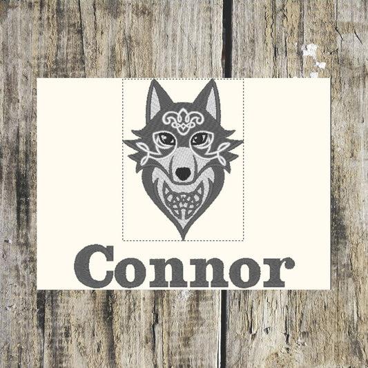this wonderful celtic wolf design can be personalised with a name and can then be embroidered onto hand towel, bath towel, bath sheet and hooded towels.