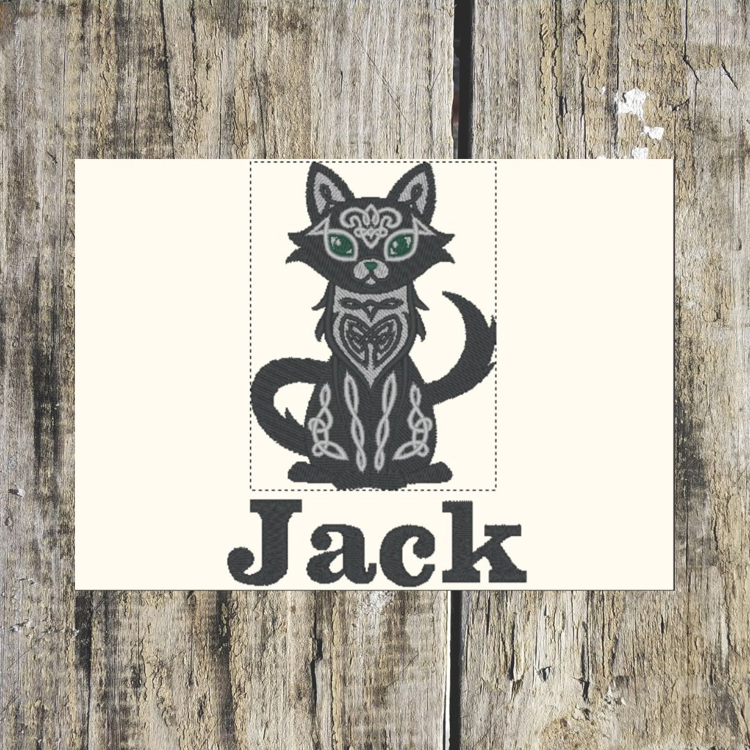 this gorgeous celtic cat design is stunning, and when its personalised with a name can be embroidered onto hand towels, bath towels, bath sheets and hooded towels. 