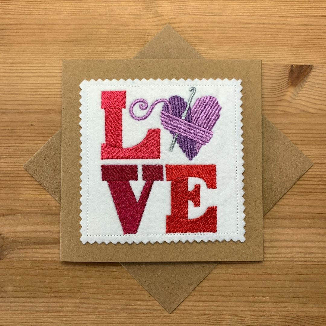 Love Crochet card