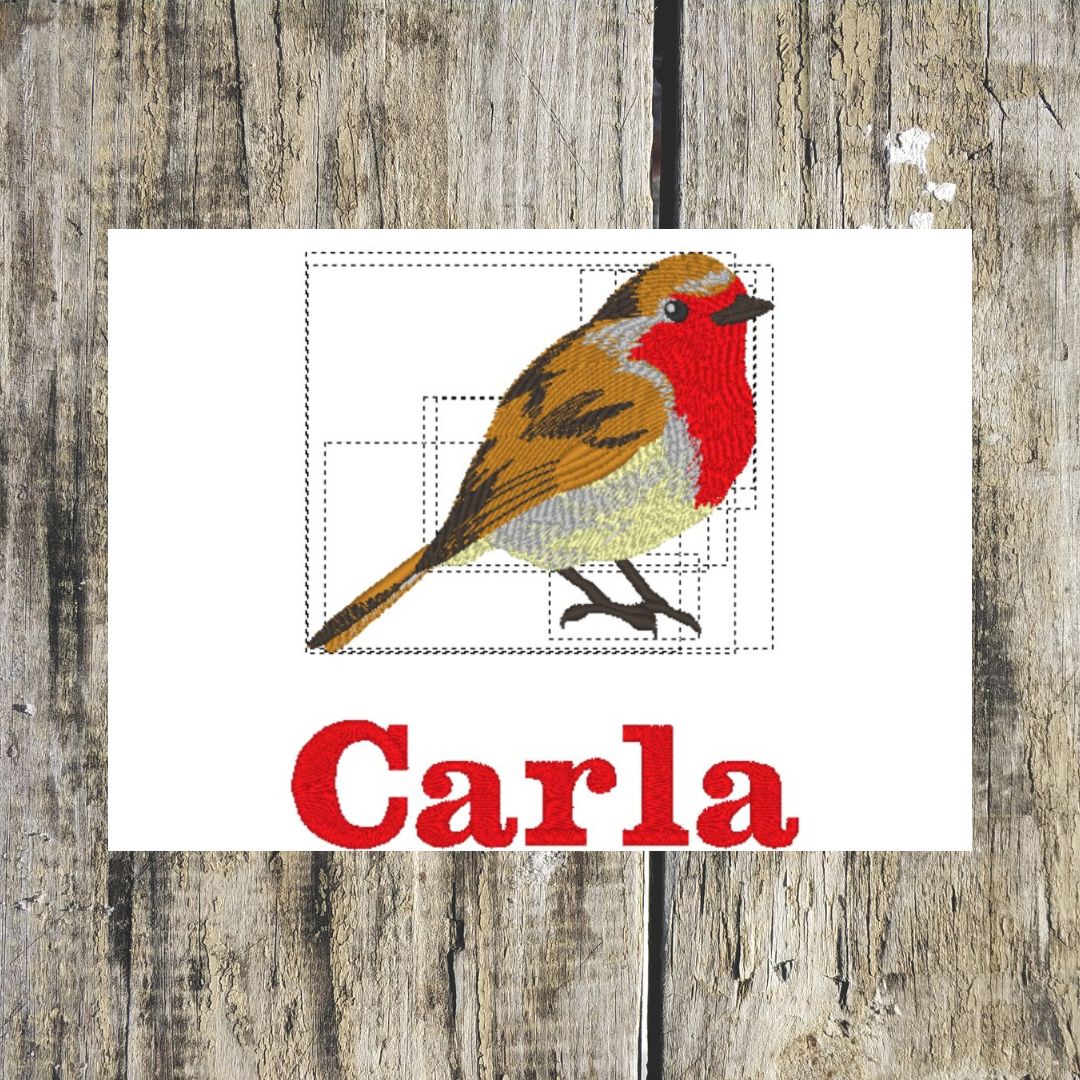 This stunning robin design is absolutely gorgeous and when you then personalise it with a name it, just makes it more special. This can then be embroidered onto hand towels bath towels, bath sheets and hooded towels. 
