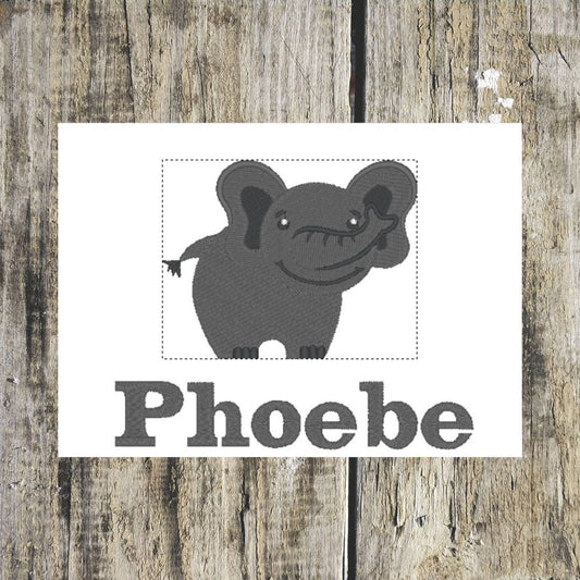 This Lovely cheeky elephant can be personalised with a name of your choice onto Hand towels, bath Towels, Bath sheets and Hooded towels